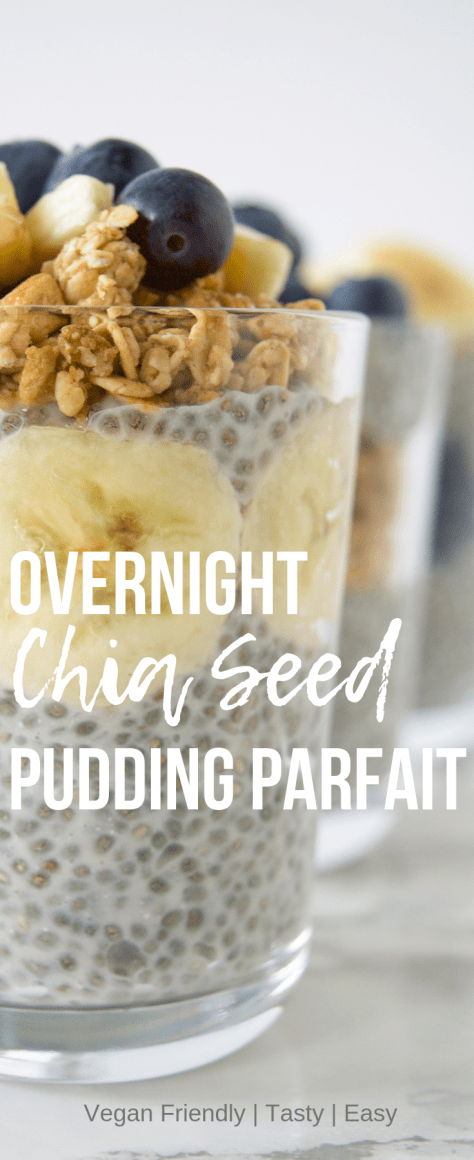 Overnight Chia Seed Pudding Parfait