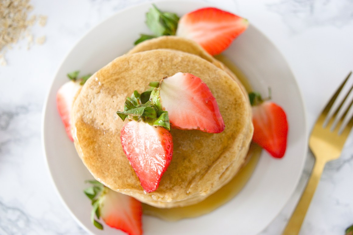 Flour-less Pancakes in a plate