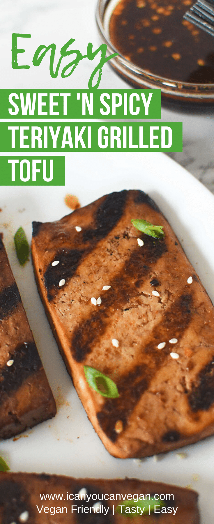 Sweet and Spicy Teriyaki Grilled Tofu Pinterest