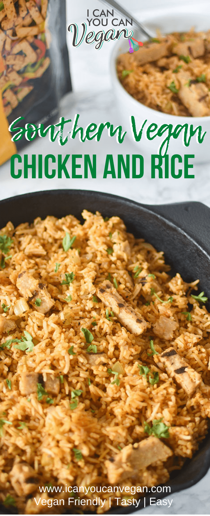 Vegan Southern Chicken and Rice Pinterest 