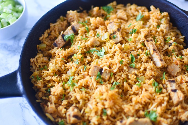 Vegan Southern Chicken and Rice