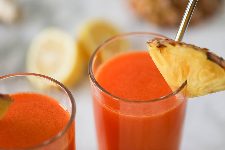 Carrot Ginger Pineapple Juice