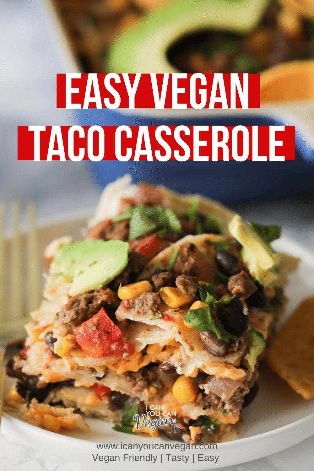 Easy Vegan Taco Casserole Pinterest