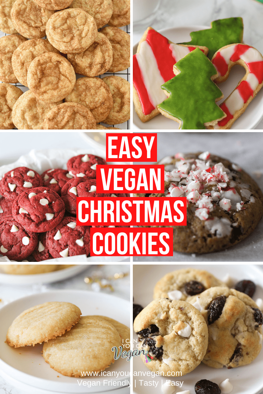 Easy Vegan Christmas Cookies- Pinterest