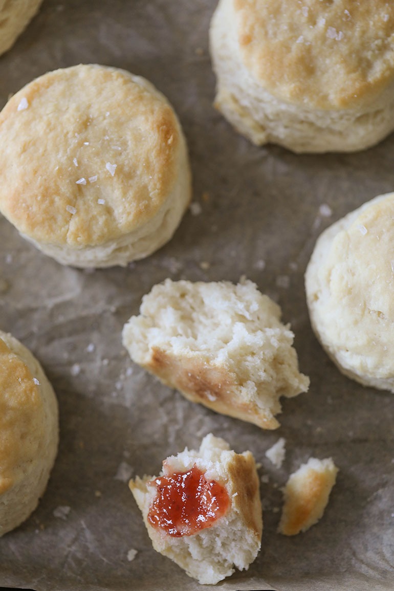 Vegan Buttermilk Biscuits on baking pan