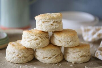 Stack of Vegan Buttermilk Biscuits