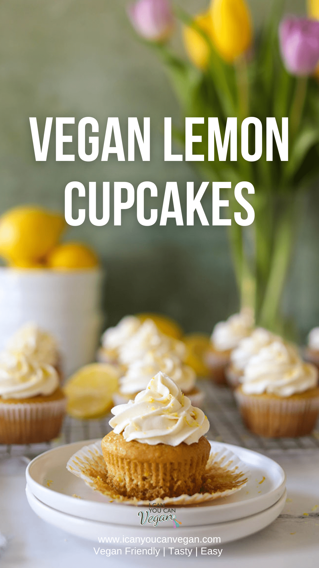 Vegan Lemon Cupcakes - Pinterest