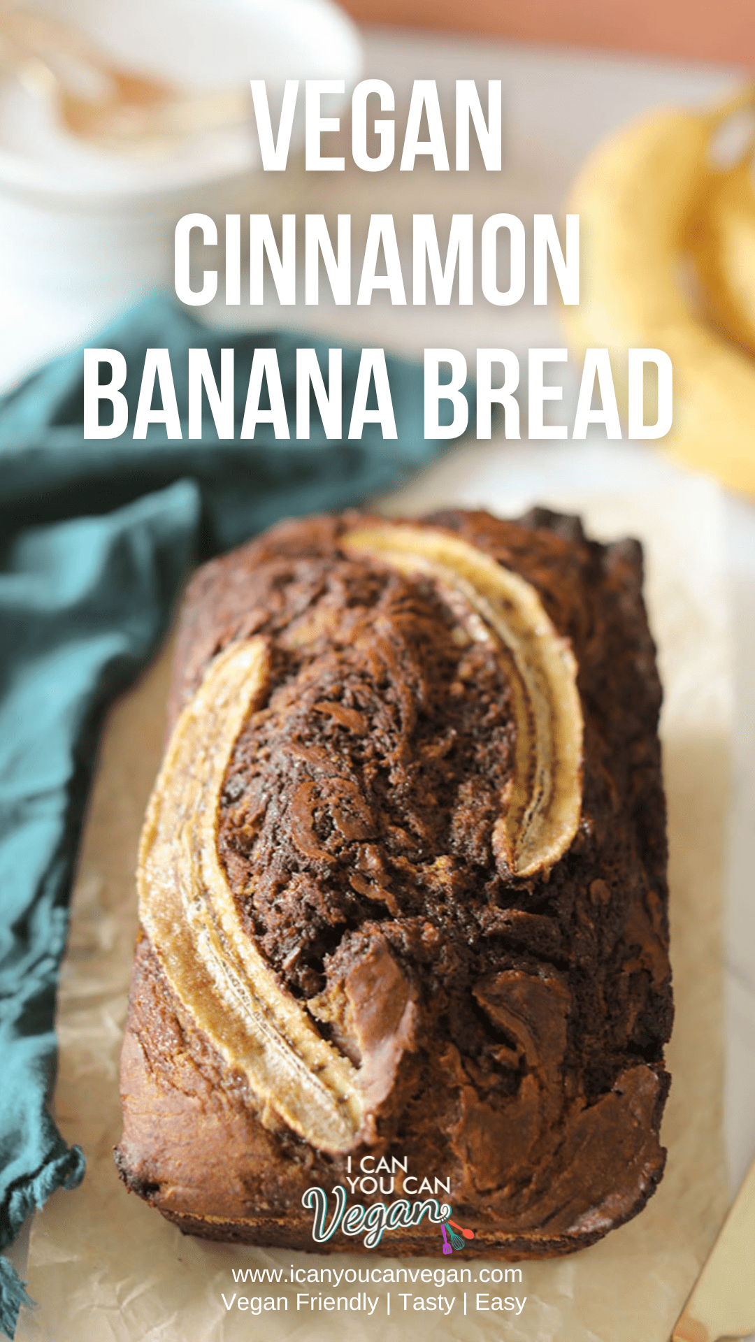 Vegan Cinnamon Banana Bread - Pinterest