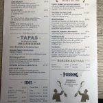 Cosy Club vegan menu