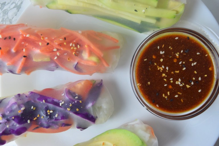 Rice+Veggie Spring Rolls