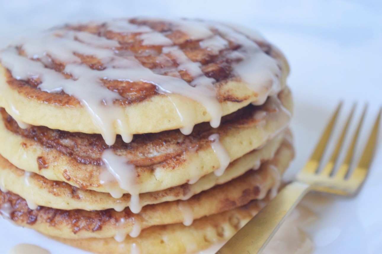 Cinnamon Roll Pancakes