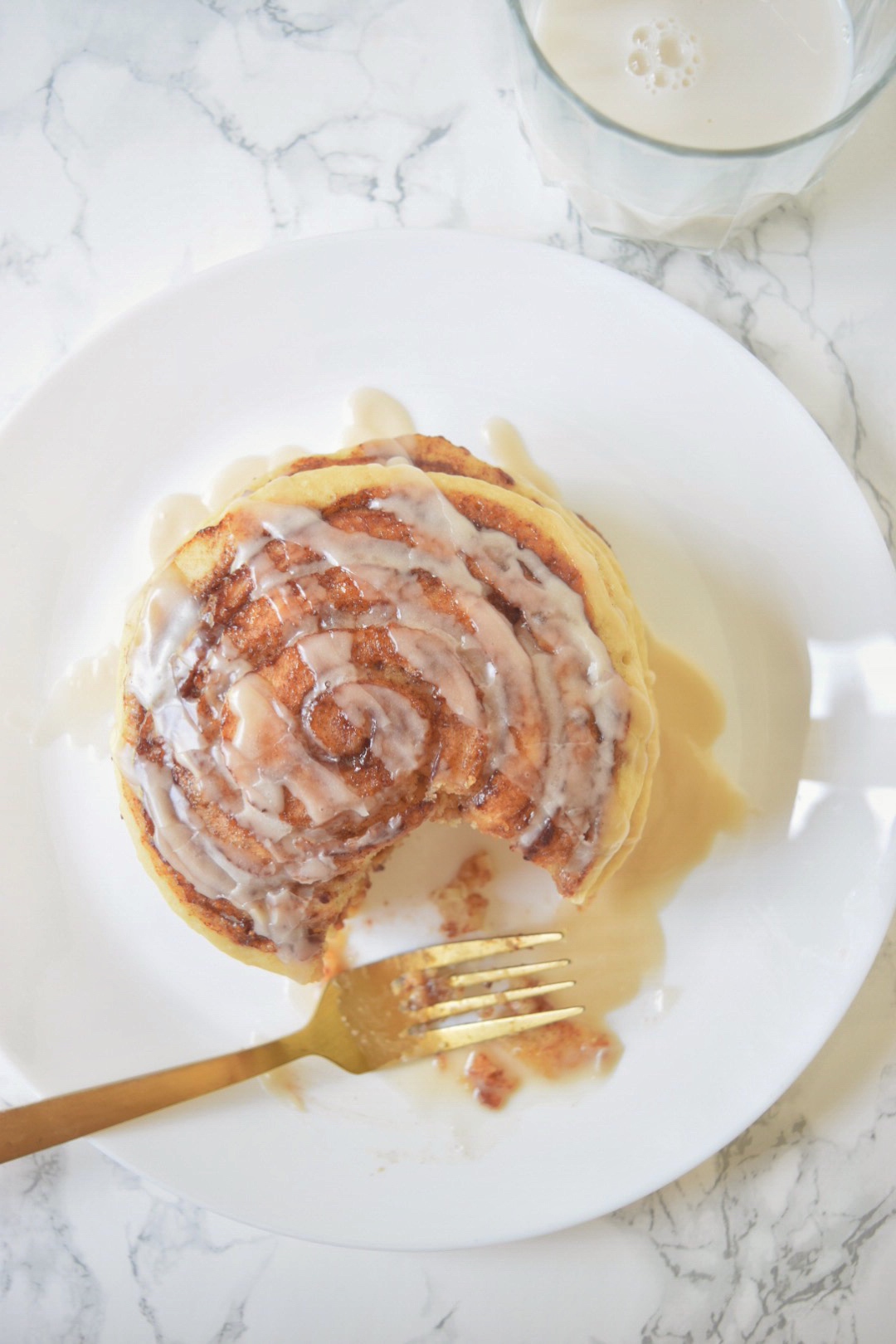 Cinnamon Roll Pancakes