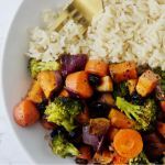 Mixed Roasted Veggies + Raisins