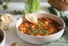 Lentil Sweet Potato Soup with bread