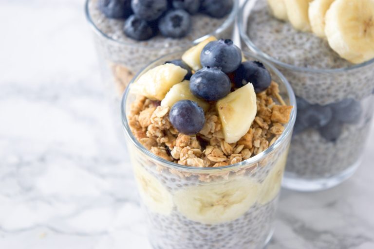 Overnight Chia Seed Pudding Parfait