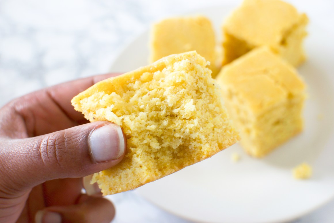 cornbread and whipped sweet potatoes