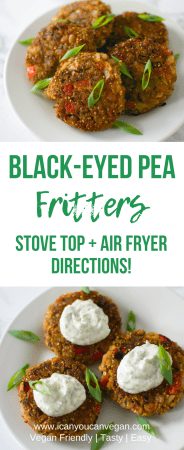 Vegan Black Eyed Pea Fritters Pinterest