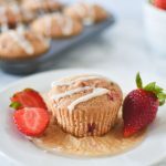 Whole Wheat Vegan Strawberry Muffins