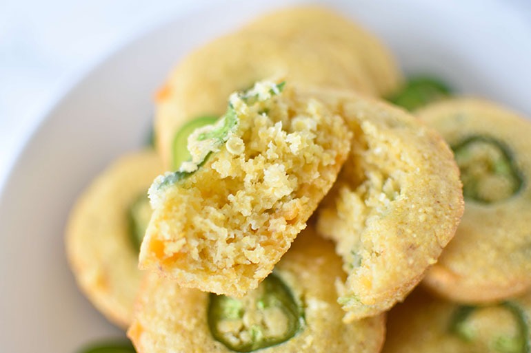 Vegan Jalapeno Cornbread Muffins