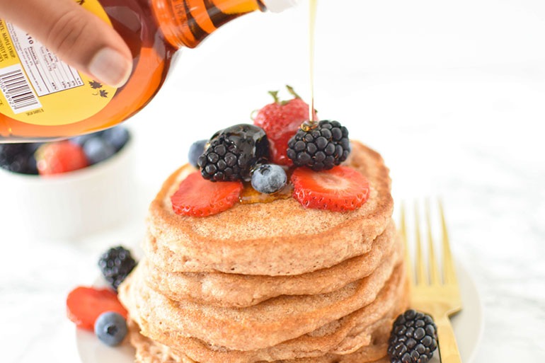 Whole Wheat Vegan Pancakes