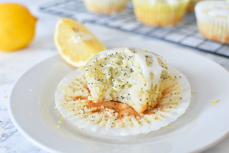 Easy Vegan Lemon Poppy Seed Muffins