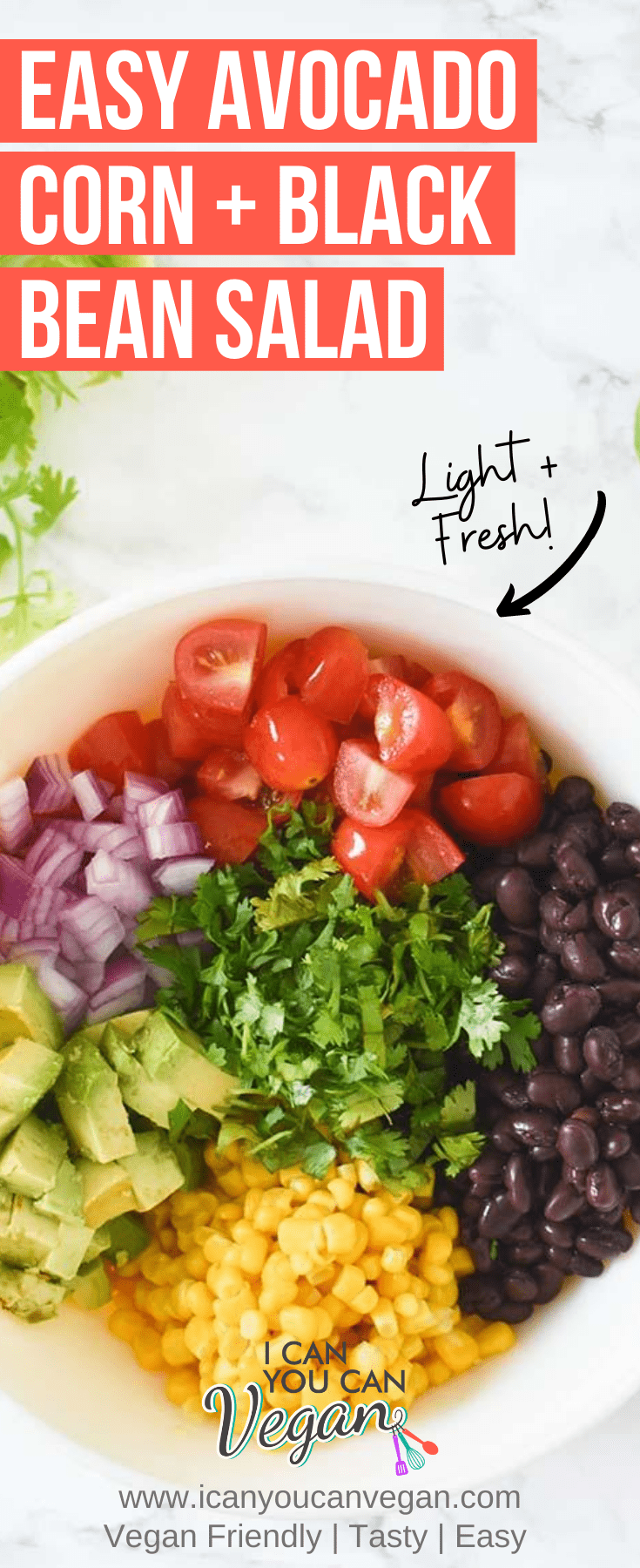 Avocado Black Bean Corn Salad