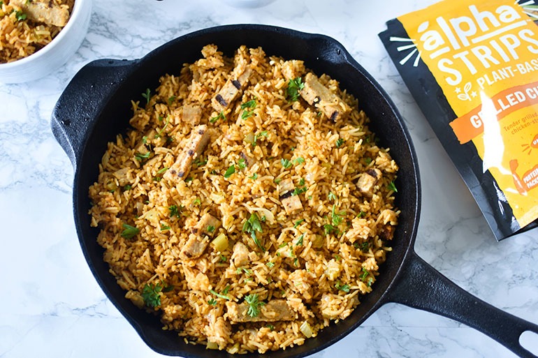 Vegan Southern Chicken and Rice