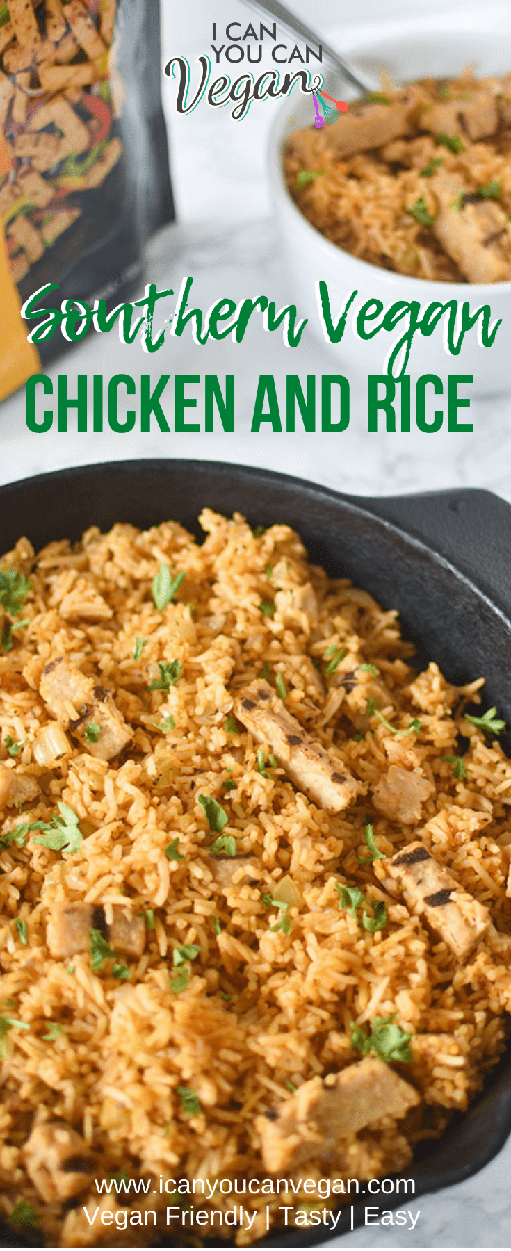 Vegan Southern Chicken and Rice Pinterest