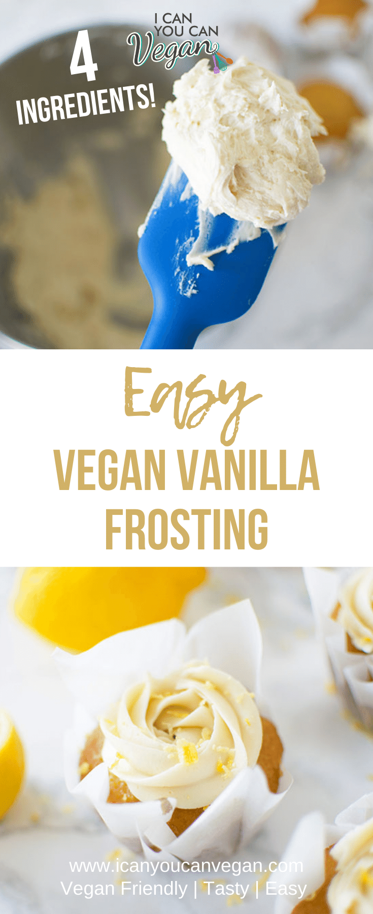Easy Vegan Vanilla Frosting ICanYouCanVegan ICanYouCanVegan Vanilla
