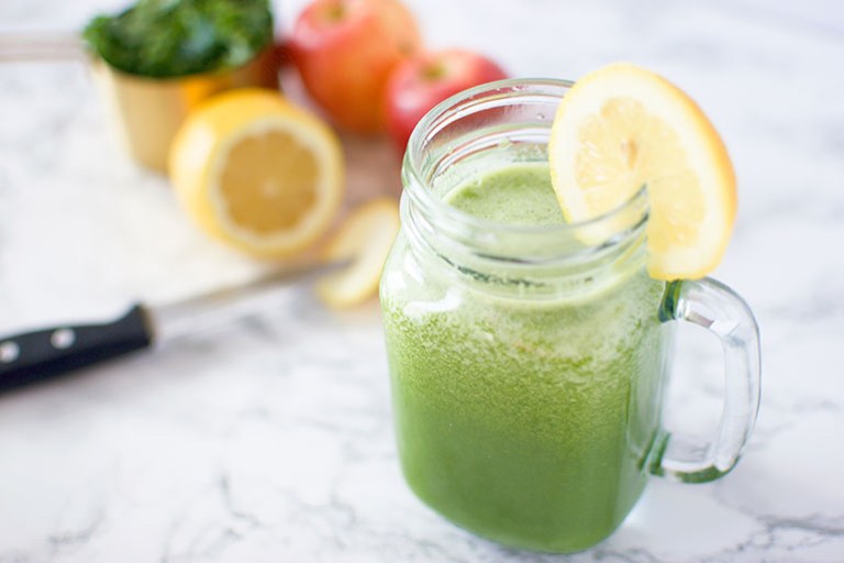 Sweet Kale, Apple, Ginger+Lemon Juice