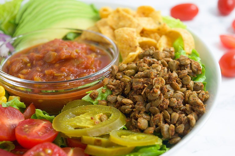 Lentil Taco Salad