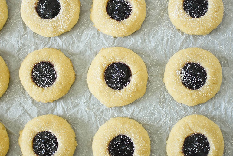 Vegan Thumbprint Cookies