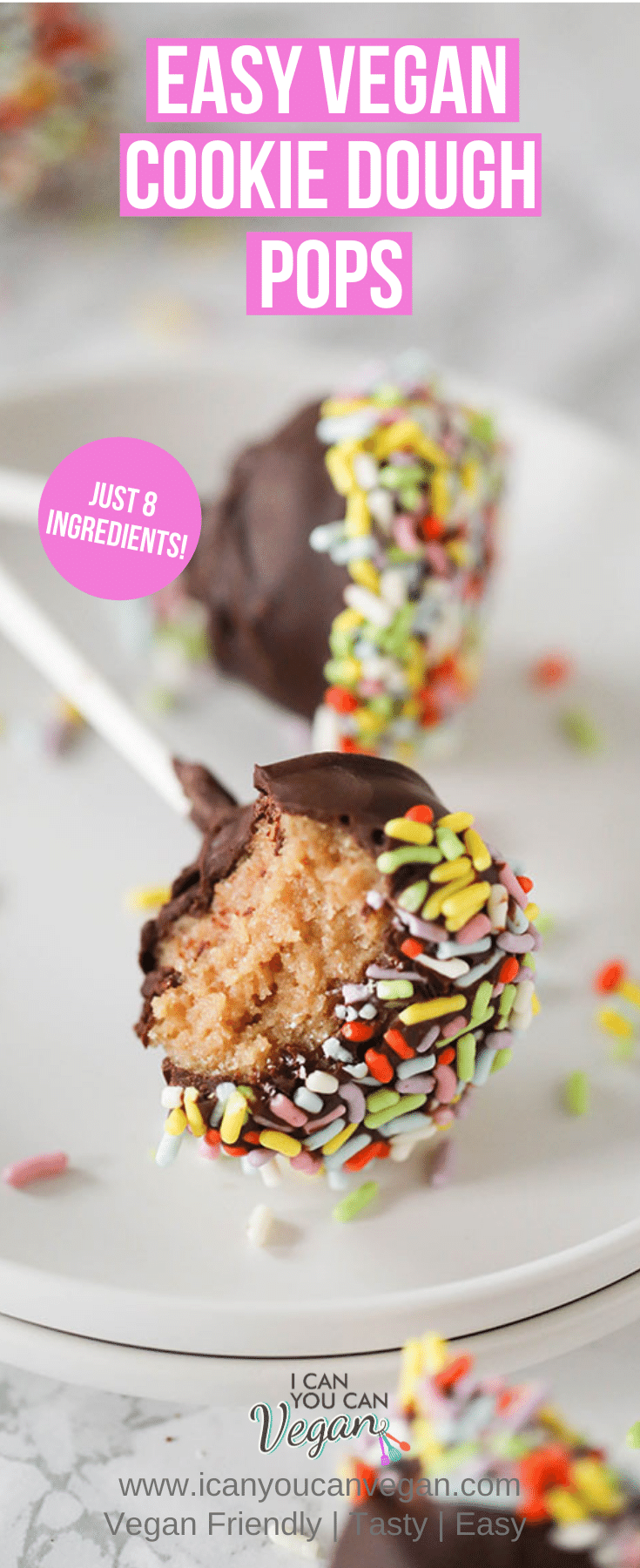 Vegan Cookie Dough Pops Pinterest