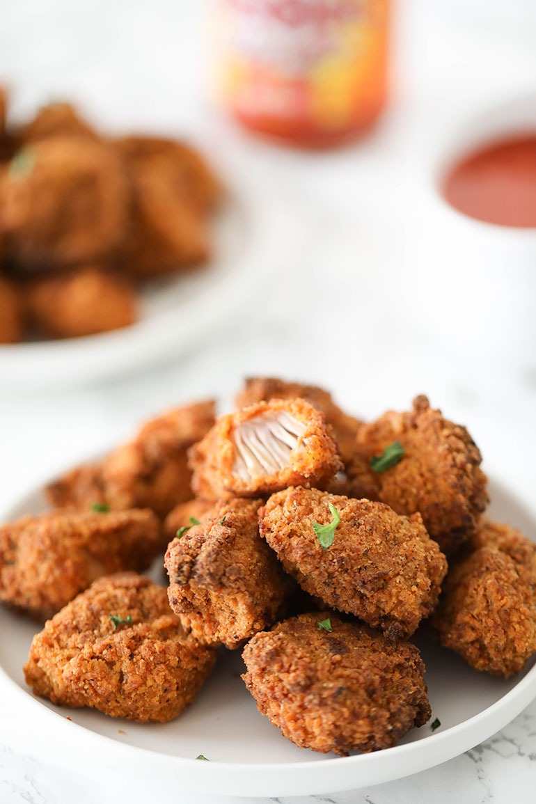Air Fried Spicy Chicken Fried Jackfruit