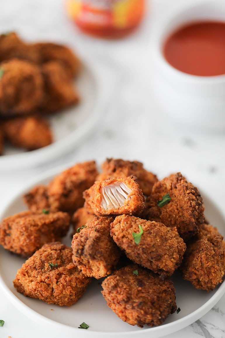 Air Fried Spicy Chicken Fried Jackfruit