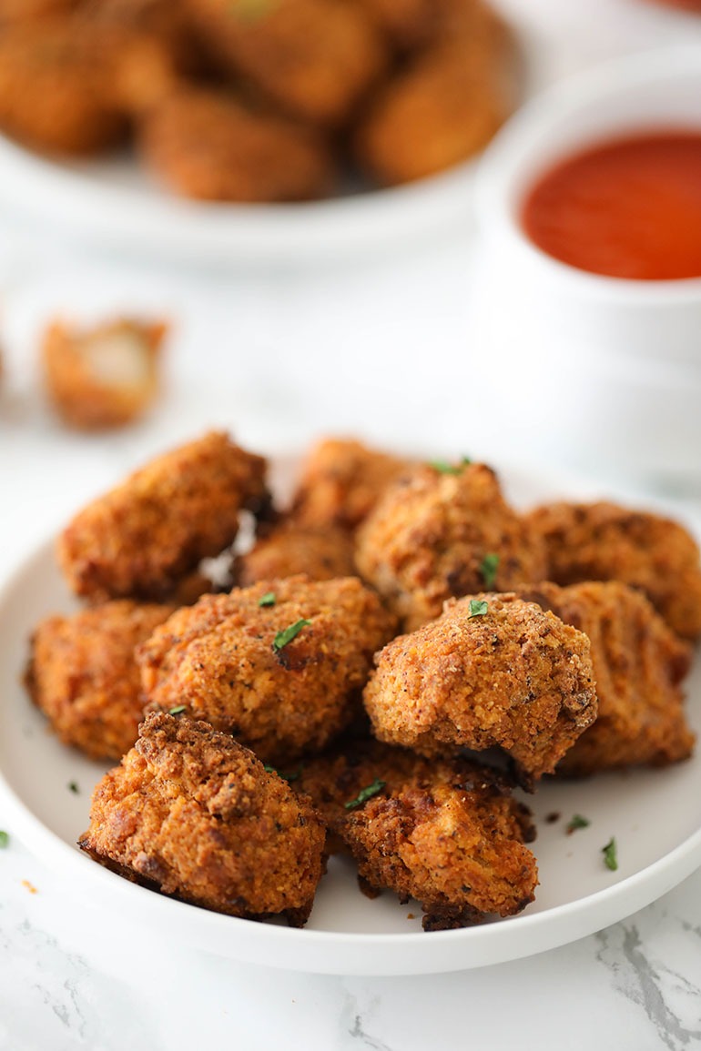 Air Fried Spicy Chicken Fried Jackfruit