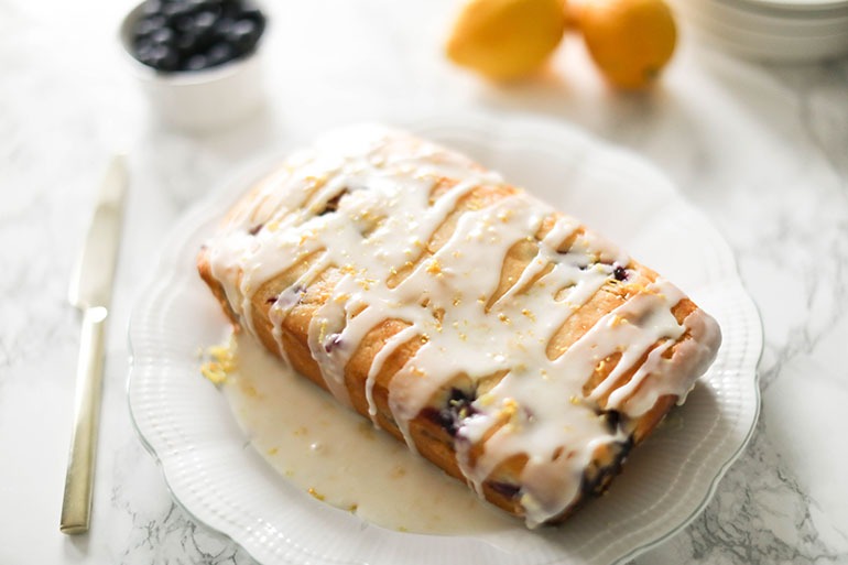 Easy Vegan Blueberry Lemon Cake