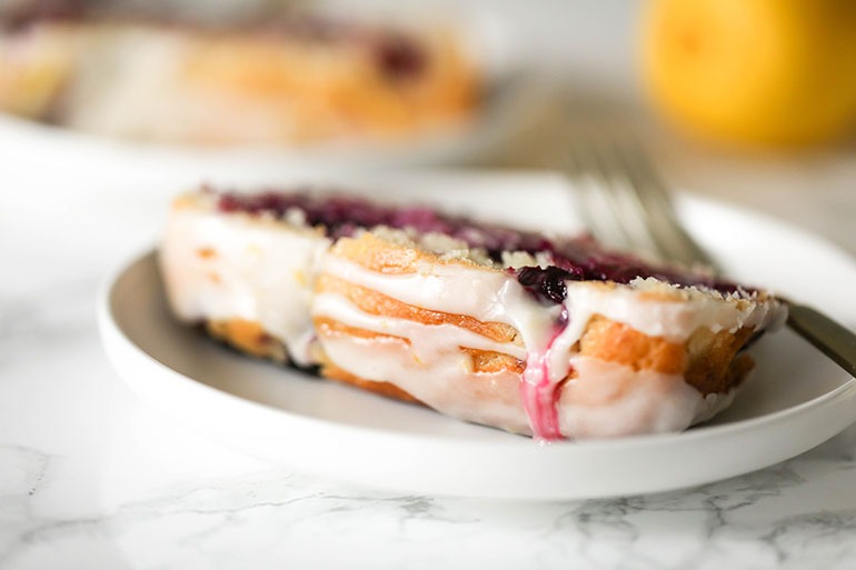 Easy Vegan Blueberry Lemon Cake