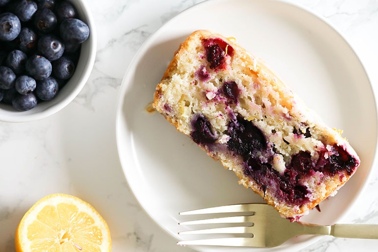 Easy Vegan Blueberry Lemon Cake