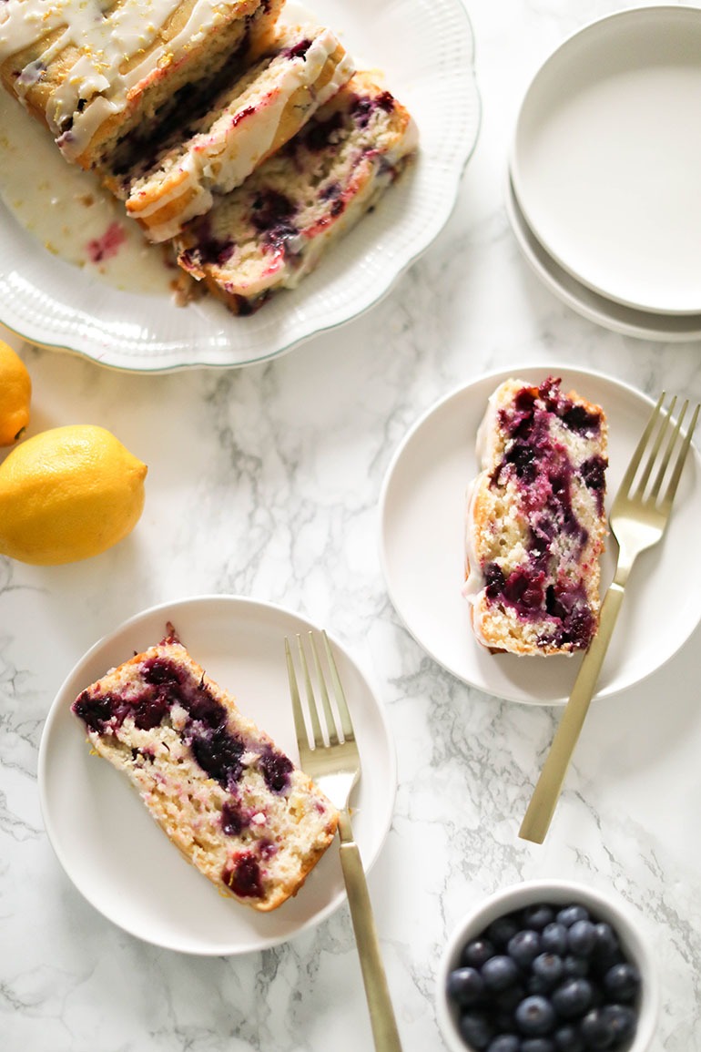 Easy Vegan Blueberry Lemon Cake