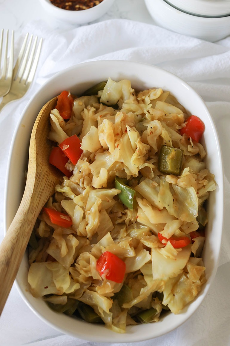 Vegan Fried Cabbage