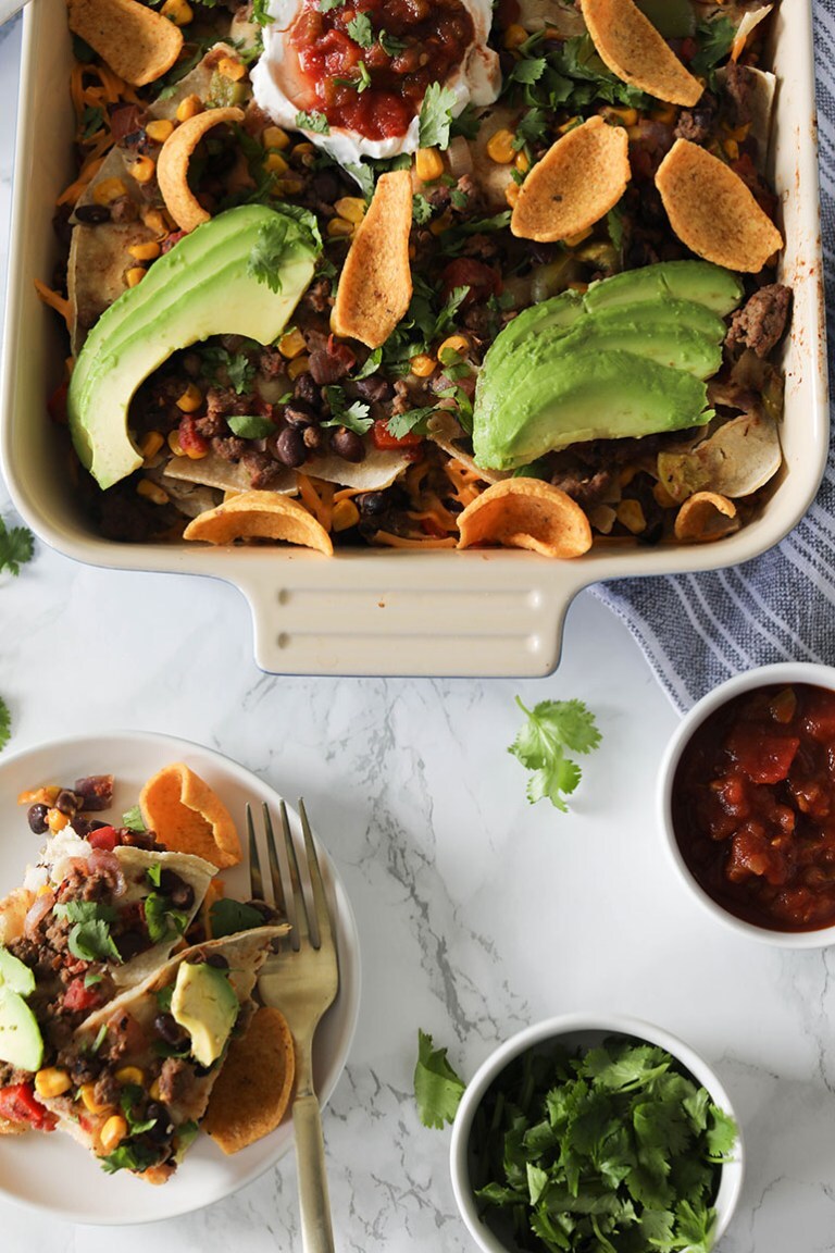 Easy Vegan Taco Casserole | ICanYouCanVegan