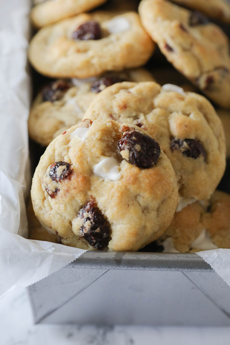 Easy Vegan White Chocolate Chip Cranberry Cookies