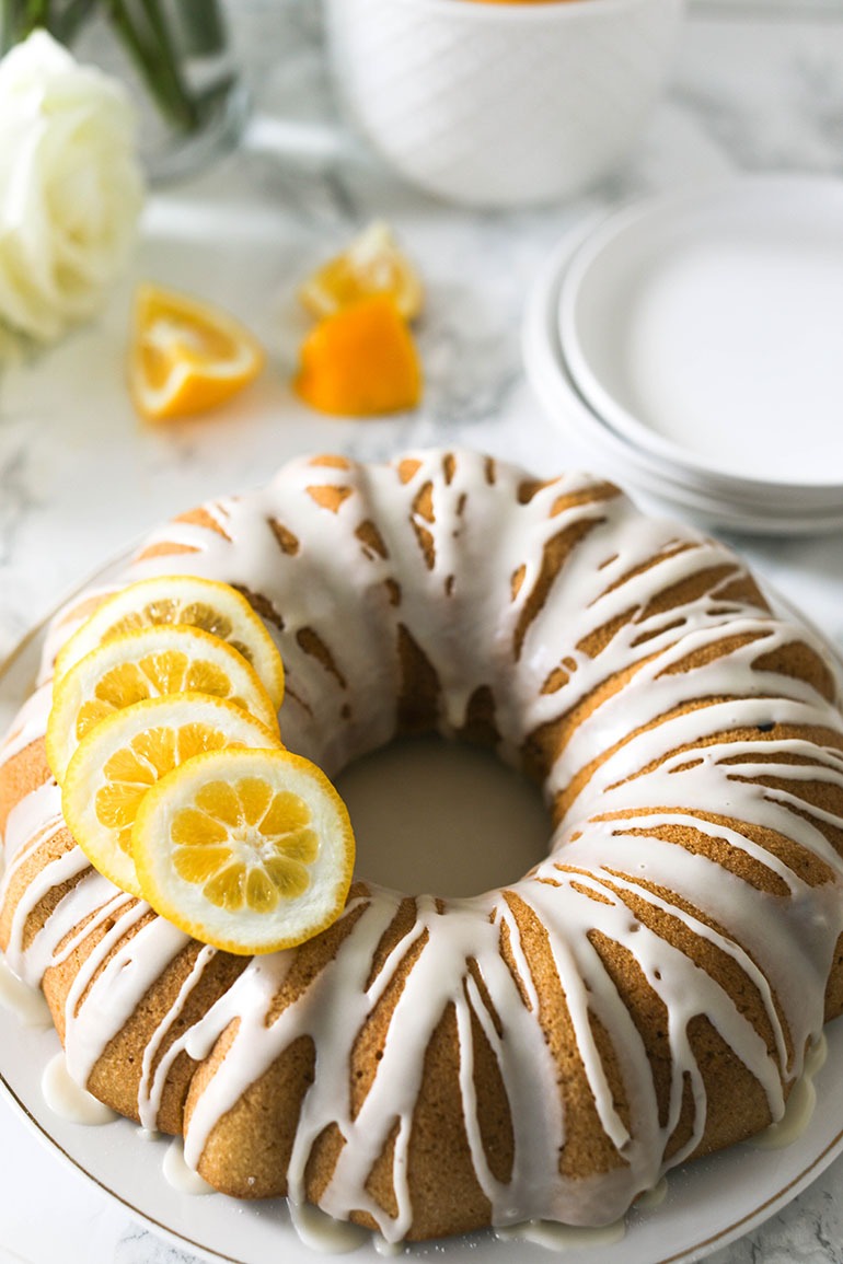 Easy Vegan Lemon Olive Oil Bundt Cake