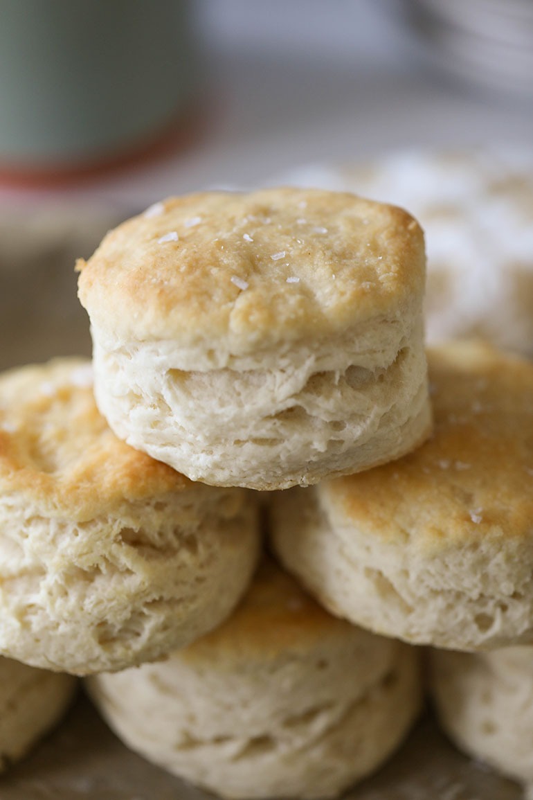 Stack of Vegan Buttermilk Biscuits