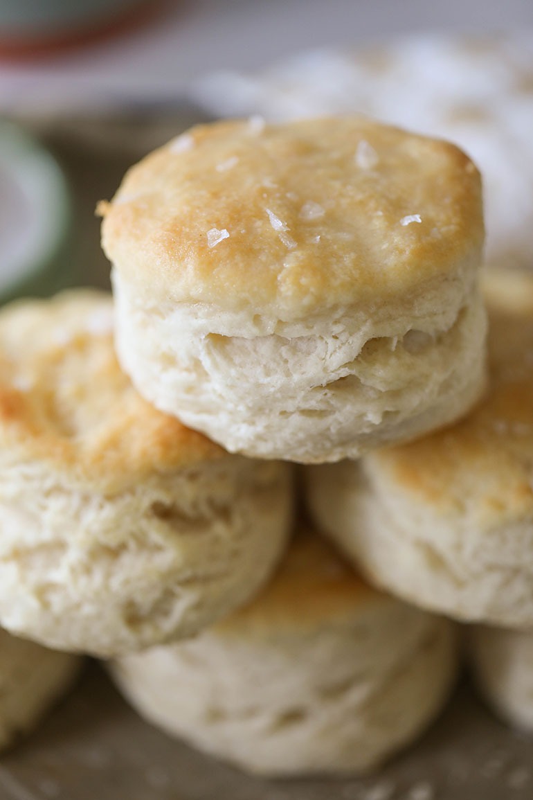Stack of Vegan Buttermilk Biscuits