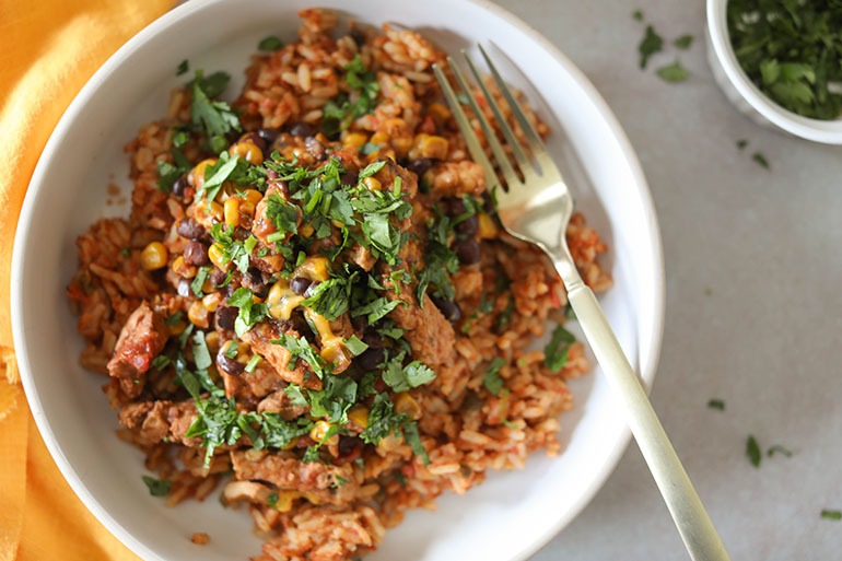 Vegan Crockpot Salsa Chicken
