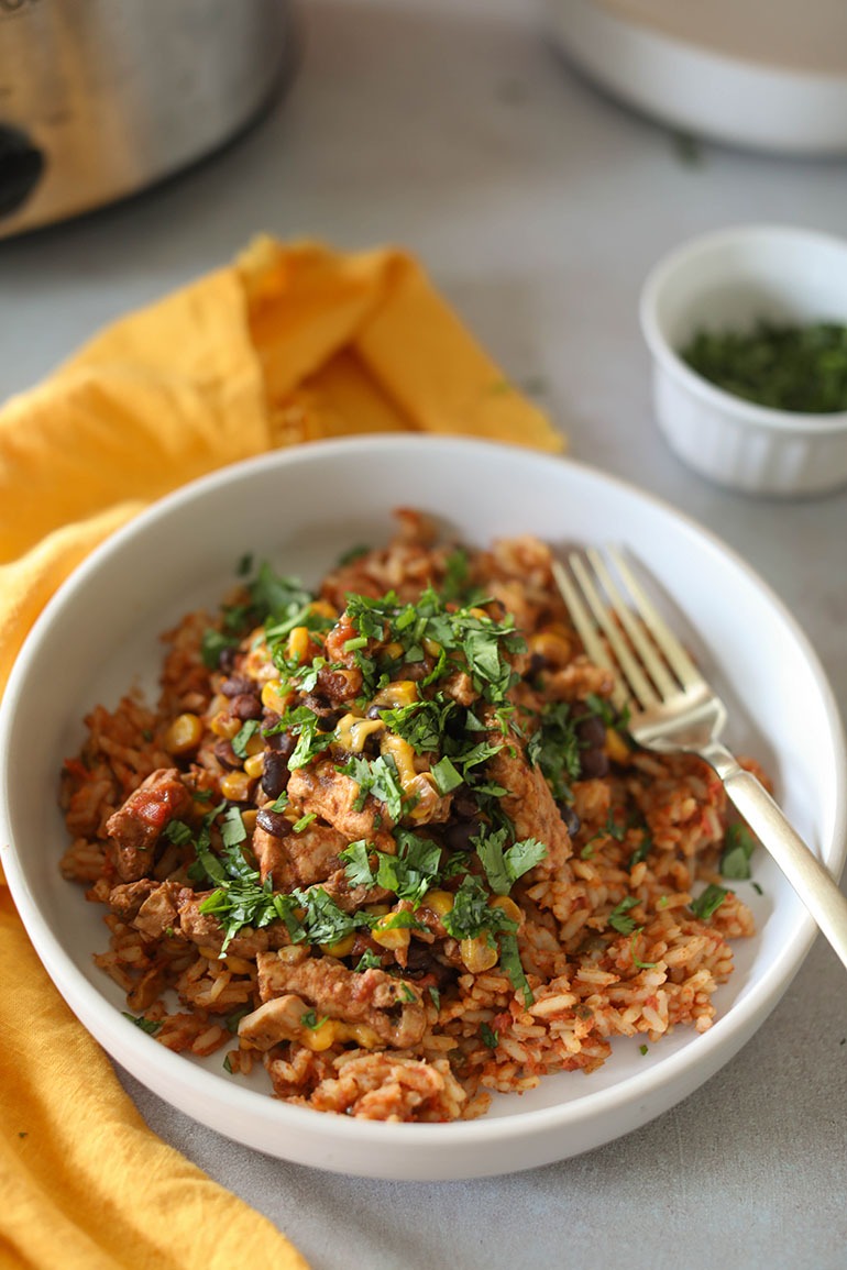 Vegan Crockpot Salsa Chicken