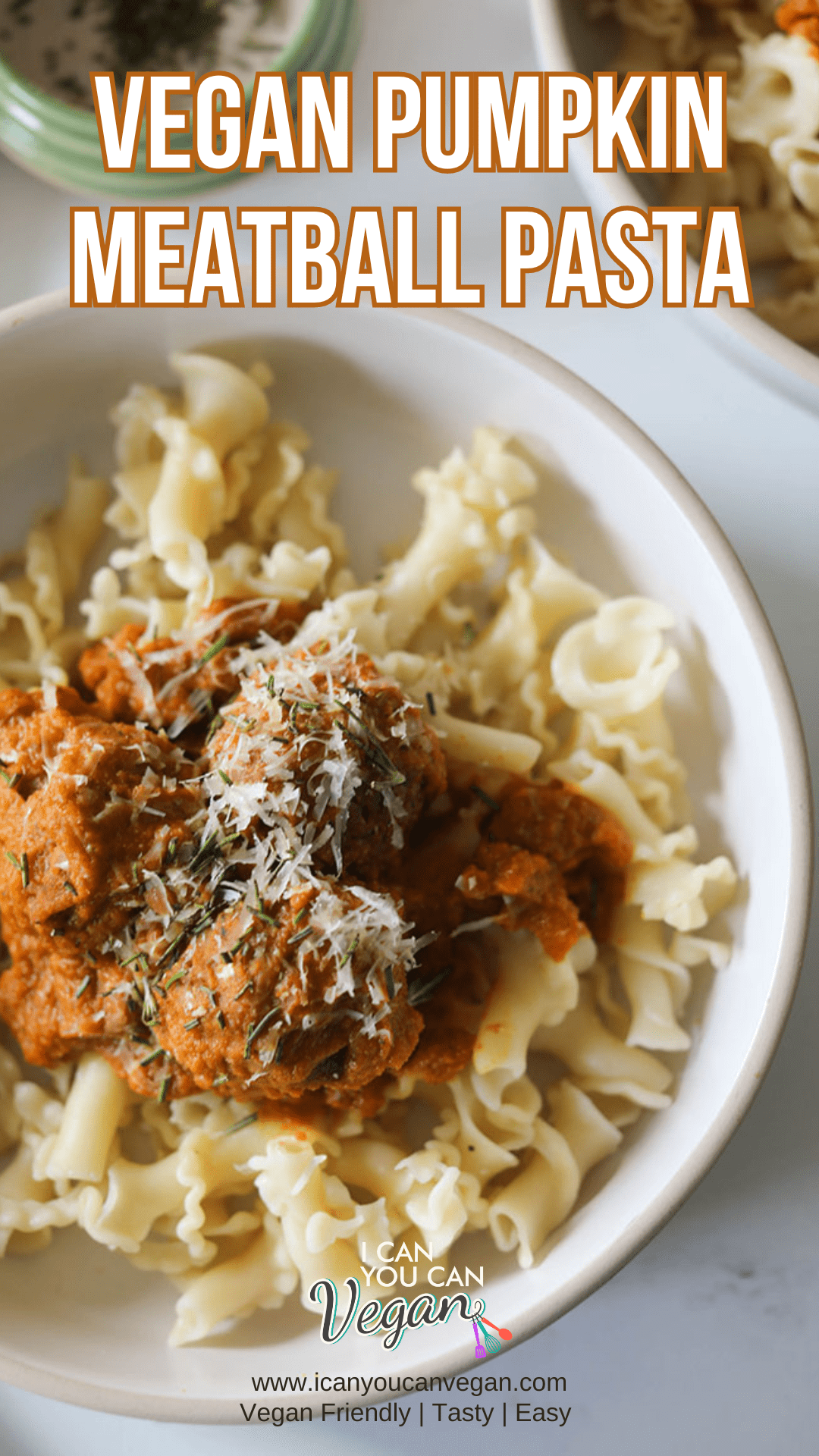 Vegan Pumpkin Meatball Pasta - Pinterest