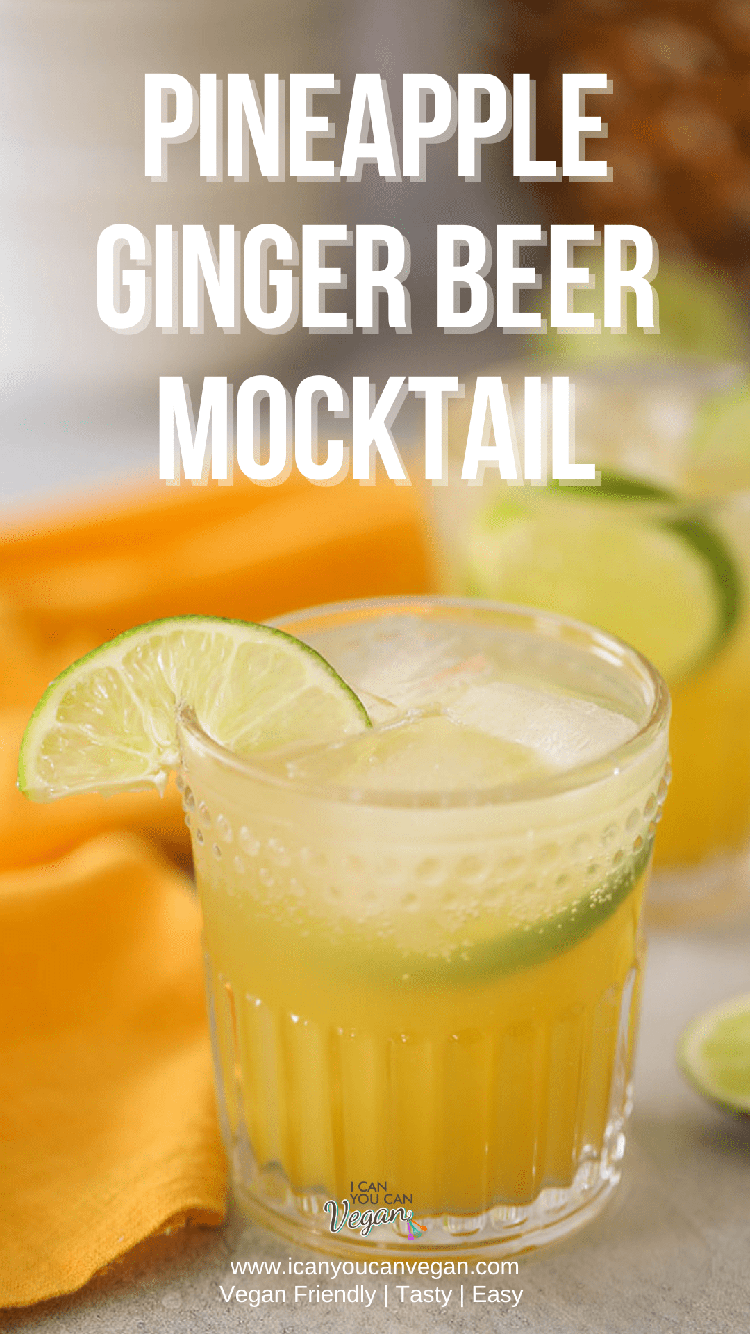 Easy Pineapple Ginger Beer Mocktail - Pinterest